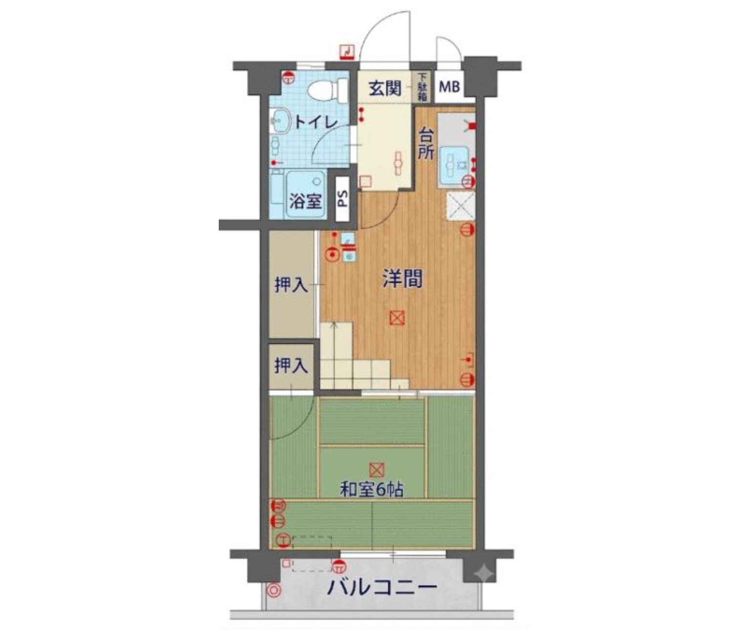 100140522783-1 中古マンション 市川市 行徳駅前2丁目 1LK