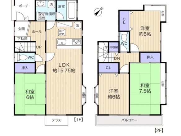 中古戸建 八千代市 八千代台北１２丁目 4ＬＤＫ