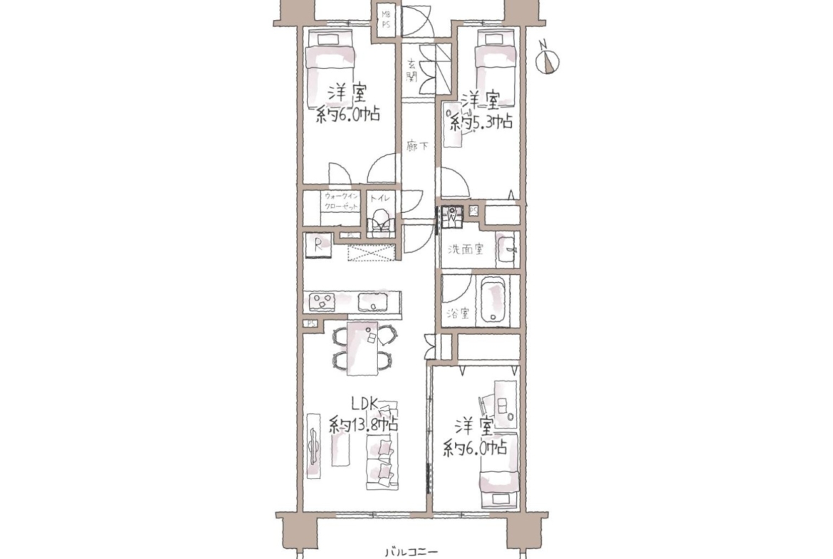 中古マンション 八千代市 村上 3ＬＤＫ