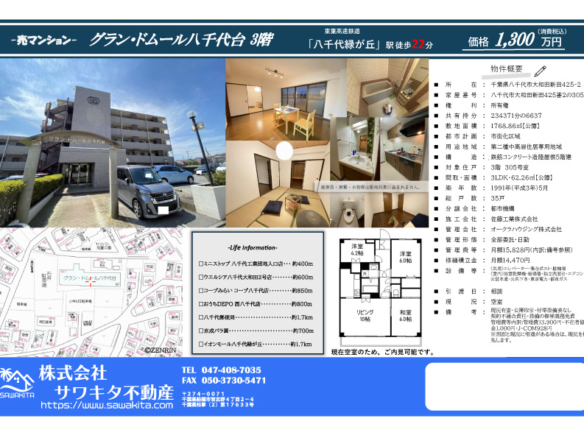 中古マンション 八千代市 大和田新田 3ＬＤＫ