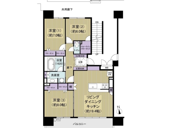 中古マンション 船橋市 山手１丁目 3ＬＤＫ