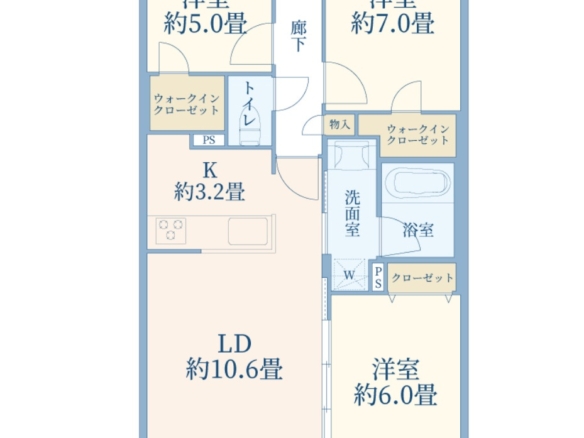 中古マンション 船橋市 湊町２丁目 3ＬＤＫ