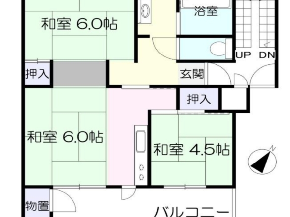 中古マンション 船橋市 緑台２丁目 3Ｋ