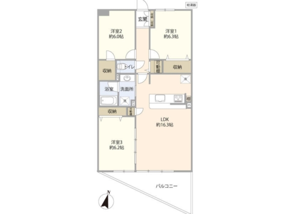 中古マンション 千葉市花見川区 幕張町４丁目 3ＬＤＫ
