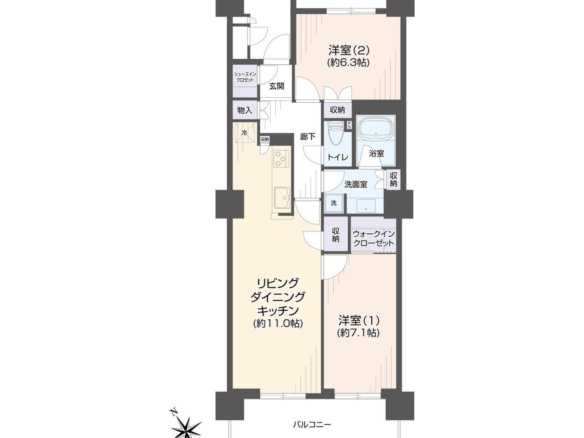 中古マンション 船橋市 本町４丁目 2ＬＤＫ