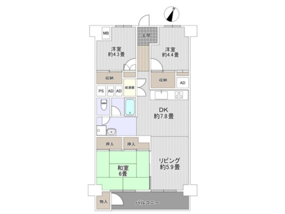 中古マンション 市川市 福栄３丁目 3ＬＤＫ