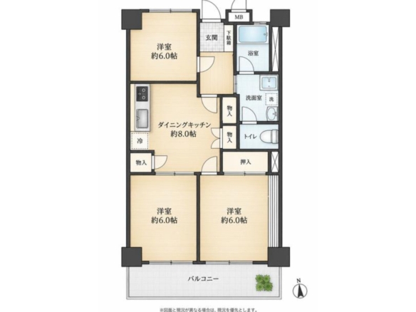中古マンション 習志野市 津田沼１丁目 3ＤＫ