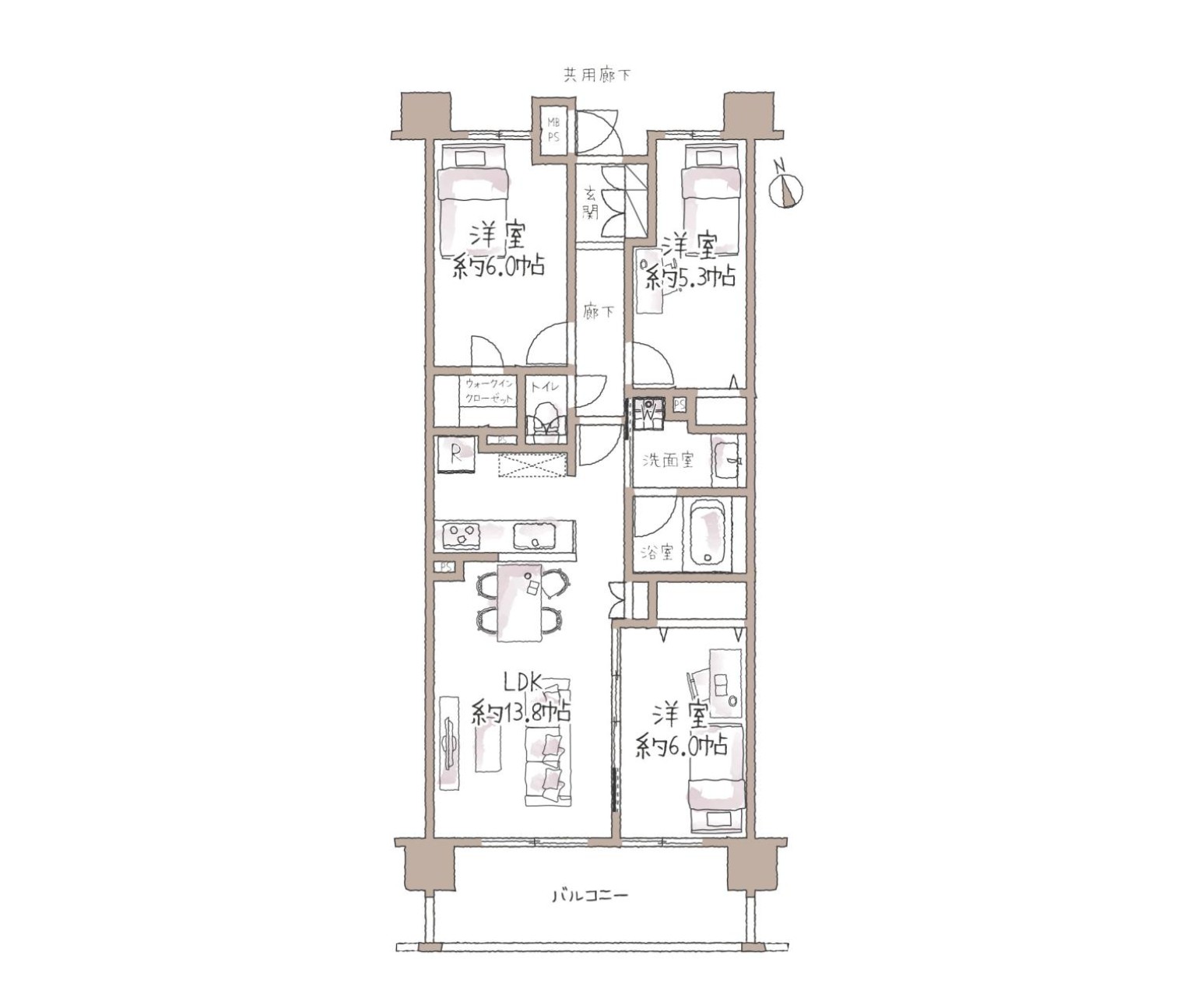 100140793520-4 中古マンション 八千代市 村上 3LDK