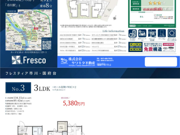 新築戸建 市川市 国府台１丁目 3ＬＤＫ