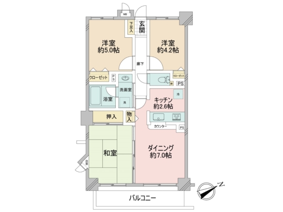 中古マンション 船橋市 田喜野井７丁目 3ＬＤＫ