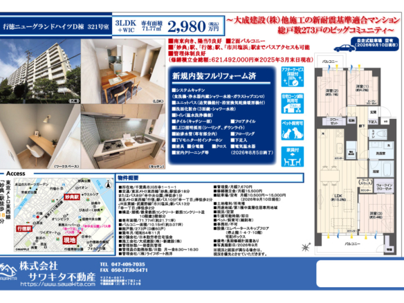 中古マンション 市川市 幸１丁目 3ＬＤＫ