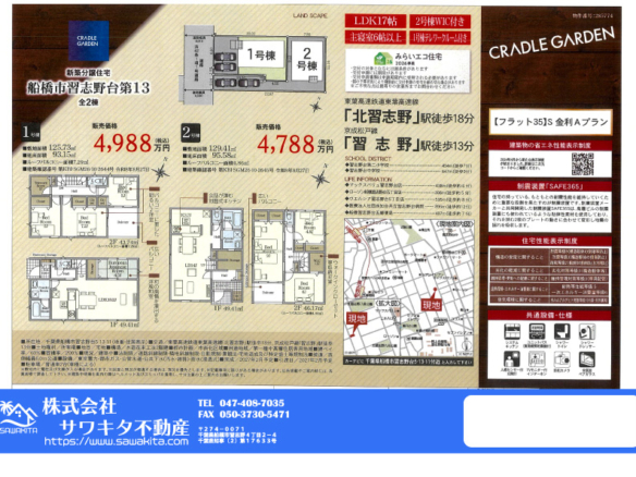 新築戸建 船橋市 習志野５丁目 3ＬＤＫ