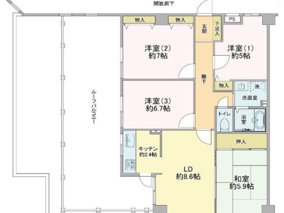中古マンション 習志野市 鷺沼２丁目 4ＬＤＫ