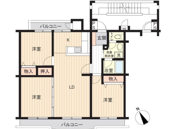中古マンション 千葉市美浜区 高浜３丁目 3ＬＤＫ