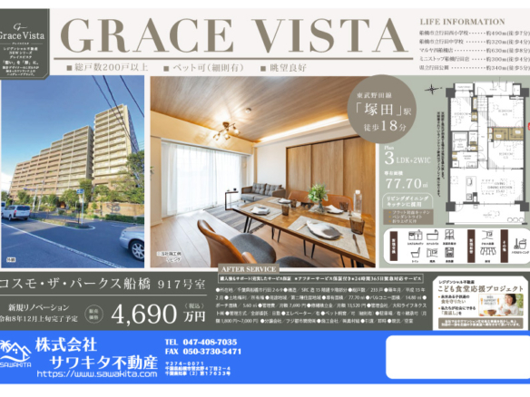 中古マンション 船橋市 行田２丁目 3ＬＤＫ