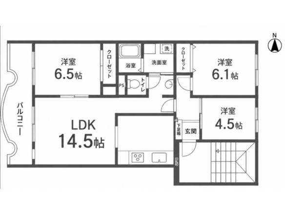 中古マンション 習志野市 谷津２丁目 3ＬＤＫ