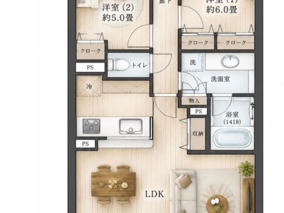 中古マンション 市川市 市川南３丁目 2ＬＤＫ