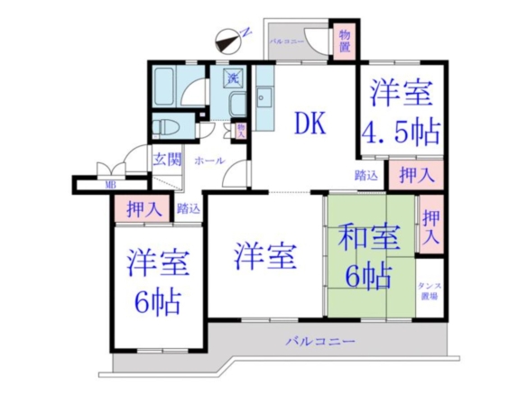 中古マンション 千葉市美浜区 磯辺５丁目 4ＤＫ