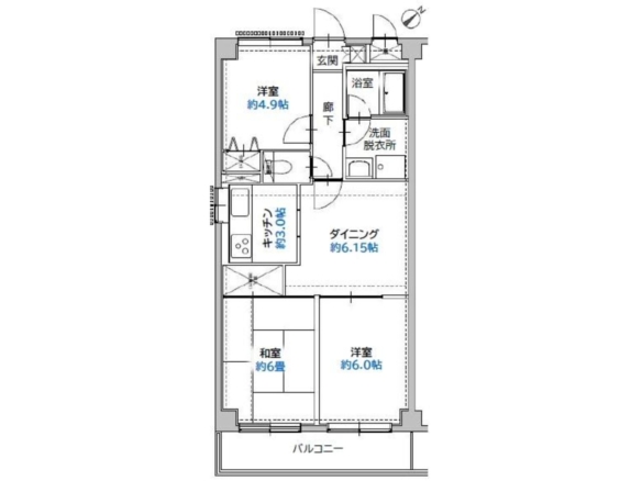 中古マンション 市川市 曽谷４丁目 3ＤＫ