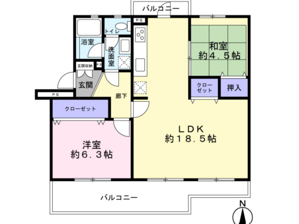 中古マンション 千葉市美浜区 磯辺６丁目 2ＬＤＫ