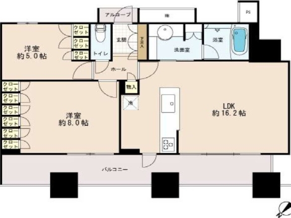 中古マンション 浦安市 入船１丁目 2ＬＤＫ