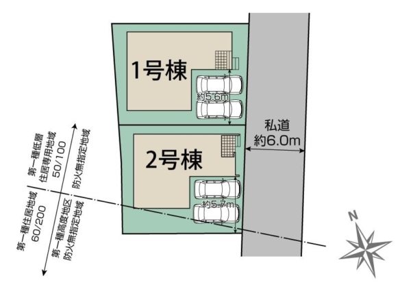 新築戸建 市川市 柏井町２丁目 3ＬＤＫ 1号棟